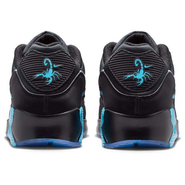 Nike Air Max 90 Premium Treble - Men's - Black/Chrome/Gamma Blue - Image 3