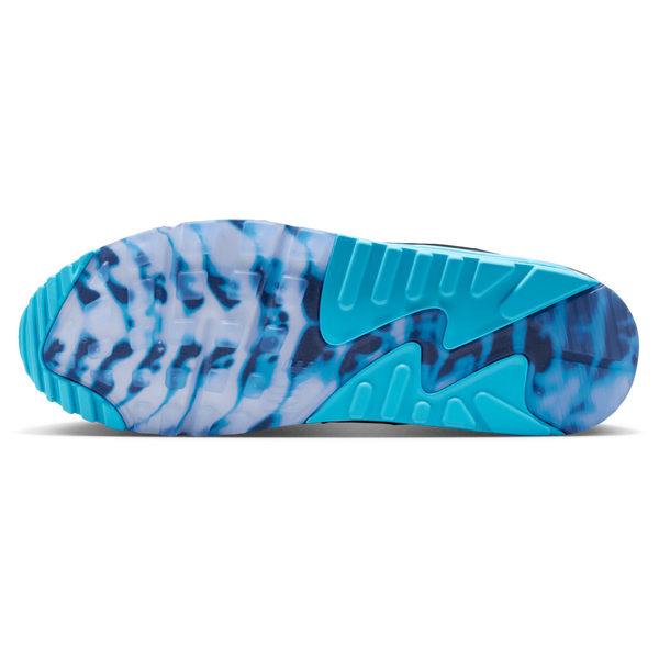 Nike Air Max 90 Premium Treble - Men's - Black/Chrome/Gamma Blue - Image 5