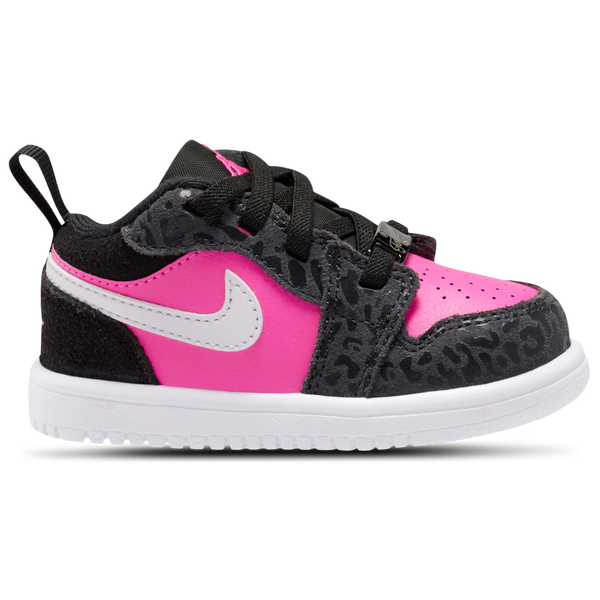 Jordan Air Jordan 1 Low SE - Girls' Toddler - Black/Pink/White