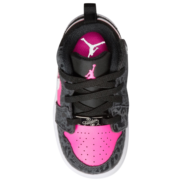 Jordan Air Jordan 1 Low SE - Girls' Toddler - Black/Pink/White - Image 3