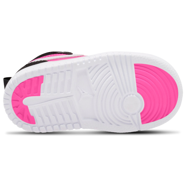 Jordan Air Jordan 1 Low SE - Girls' Toddler - Black/Pink/White - Image 4