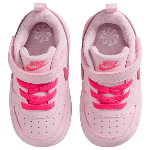 Nike Court Borough Low Recraft - Girls' Toddler - Pink/White - Image 4