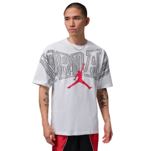 Jordan New Stretch Gfx SS Crew - Men's - White