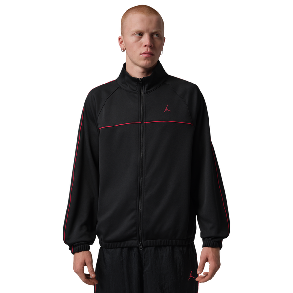Jordan Sport Track Suit Jacket - Men's - Black/Gym Red/Gym Red