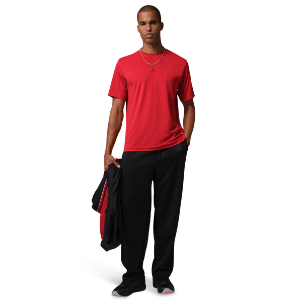 Jordan Sport Track Suit Pant - Men's - Black/Gym Red/Gym Red - Image 4