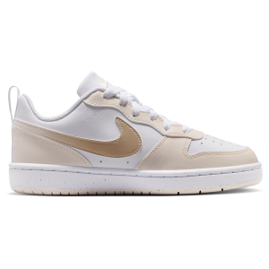 Nike Court Borough Low - Boys' Grade School - White/Shimmer/Chalk