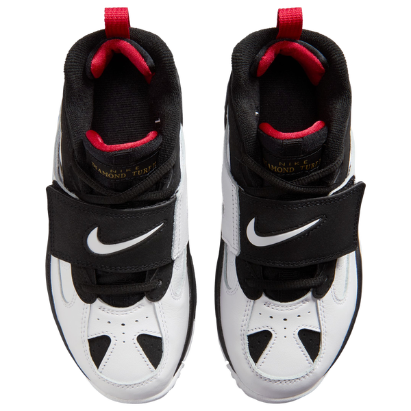 Nike Air Diamond Turf II - Boys' Preschool - White/Black/Gold - Image 4