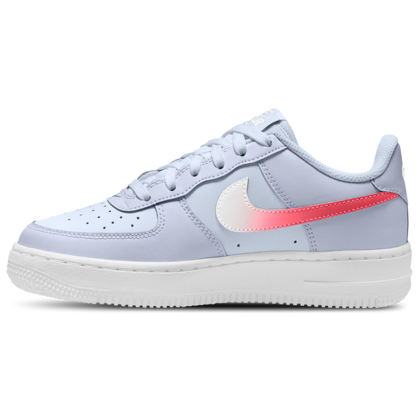 Nike Air Force 1 - Girls' Grade School - Pink/White/Grey - Image 2