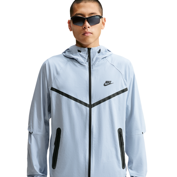 Nike Drifit Tech Woven Windrunner FZ Jacket - Men's - Light Armory Blue/Light Armory Blue/Black