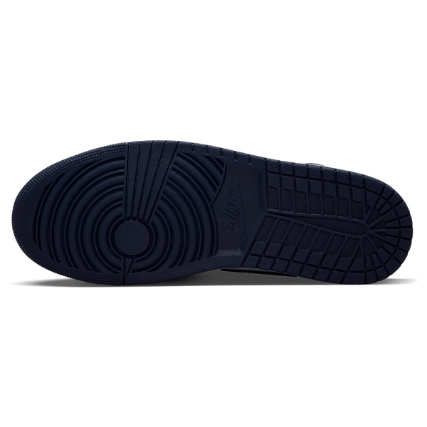 Jordan AJ 1 Mid - Men's - Obsidian/Obsidian/White - Image 5