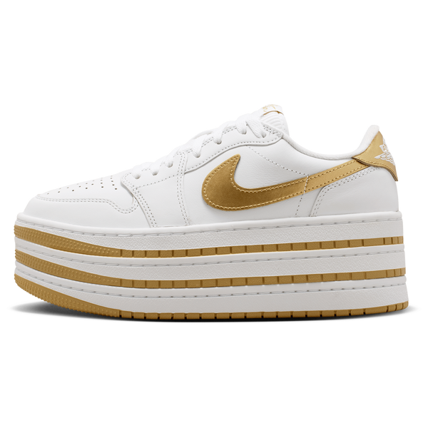 Jordan Aj1 Triple Stack SE - Women's - White/Metallic Gold/White - Image 2