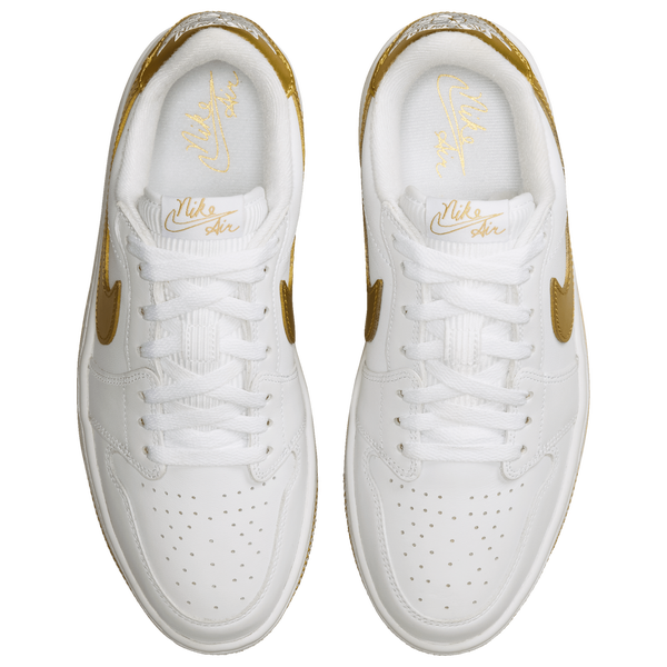 Jordan Aj1 Triple Stack SE - Women's - White/Metallic Gold/White - Image 4