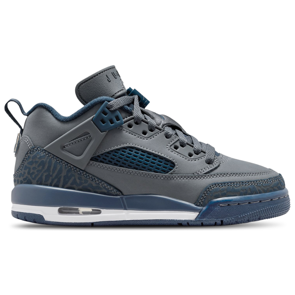 Jordan Spizike Low - Boys' Grade School - Flint/University Blue/White