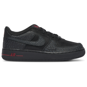 Nike Air Force 1 Low - Boys' Grade School - Black/Grey/Red