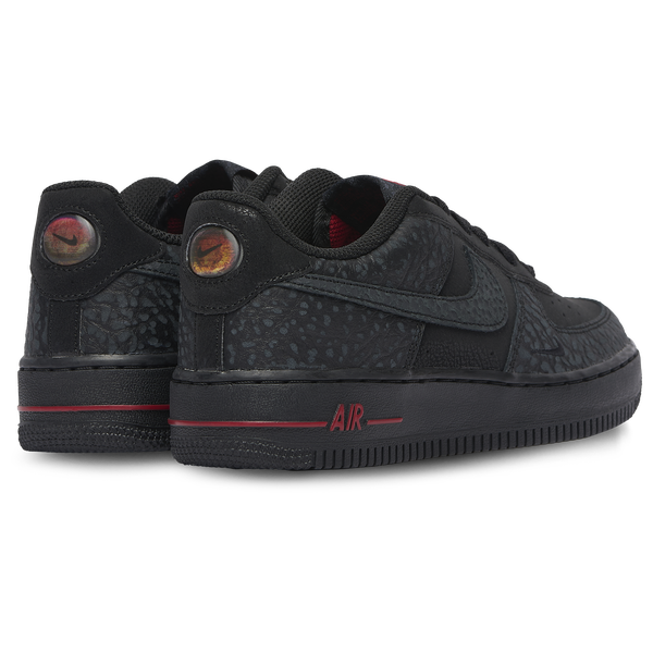 Nike Air Force 1 Low - Boys' Grade School - Black/Grey/Red - Image 3