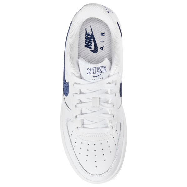 Nike Air Force 1 Low - Boys' Grade School - White/Navy - Image 3