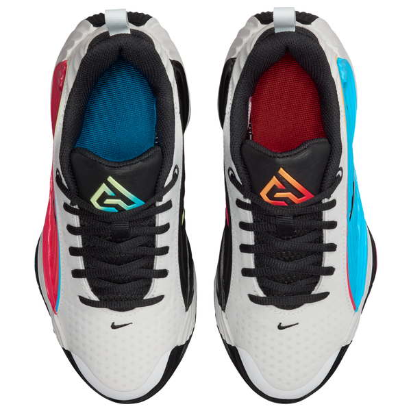 Nike Giannis Immortality 5 SE - Boys' Grade School - Off White/Black/Picante Red - Image 4