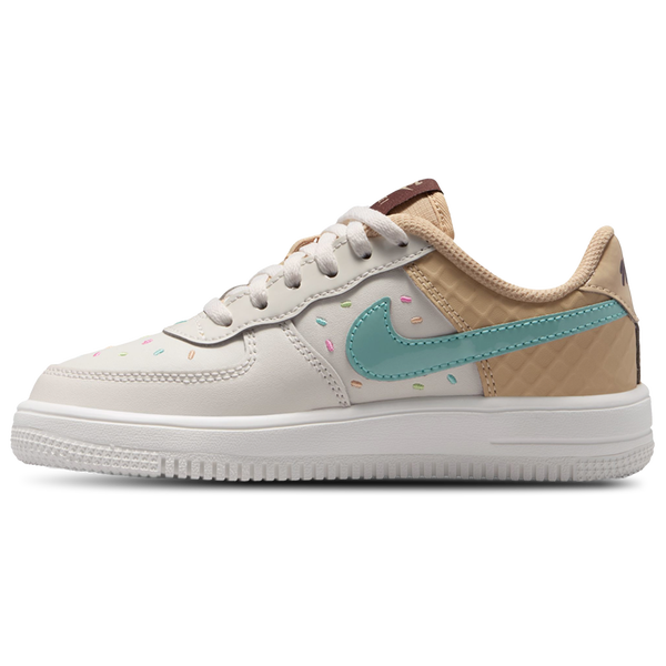 Nike Air Force 1 Low - Girls' Preschool - Multi/White - Image 2