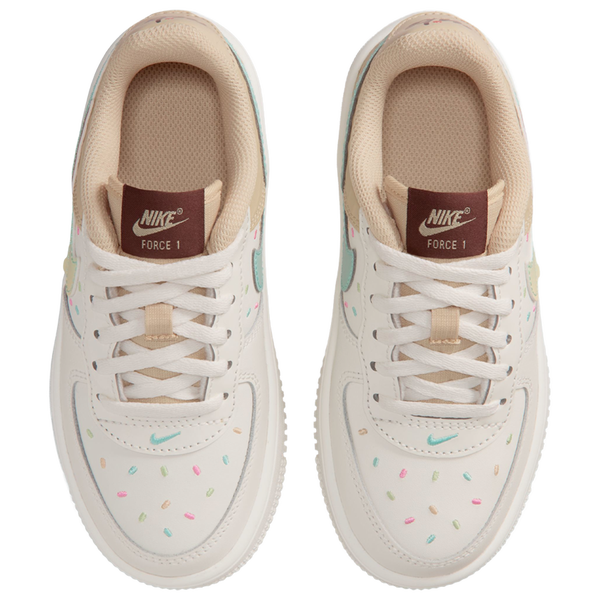 Nike Air Force 1 Low - Girls' Preschool - Multi/White - Image 4