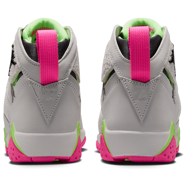 Jordan Retro 7 - Boys' Grade School - Phantom/Lime Blast/Pink - Image 3