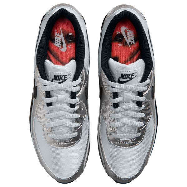 Nike Air Max 90 Premiumm Treble 2 - Men's - Chrome/Gamma Blue/Black - Image 4