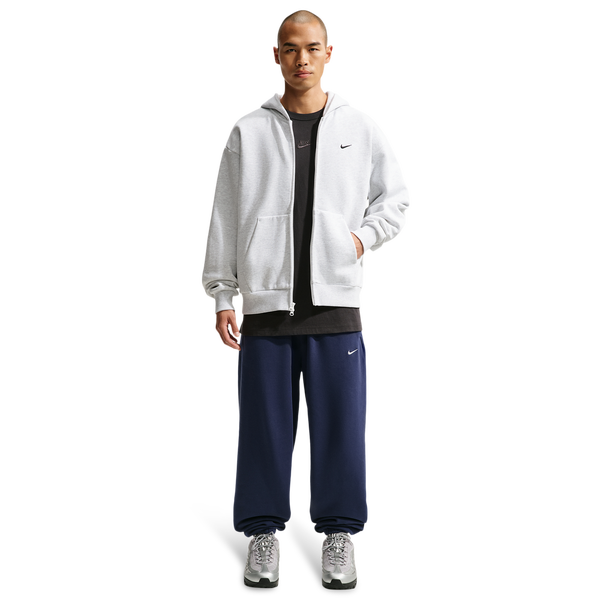 Nike Solo Basketball Full Zip Concept Hoodie - Men's - Black/Birch Heather - Image 3