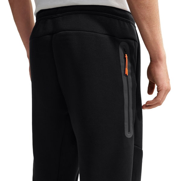 Nike Tech Fleece Open Hem Pants - Men's - Black/Orange - Image 2