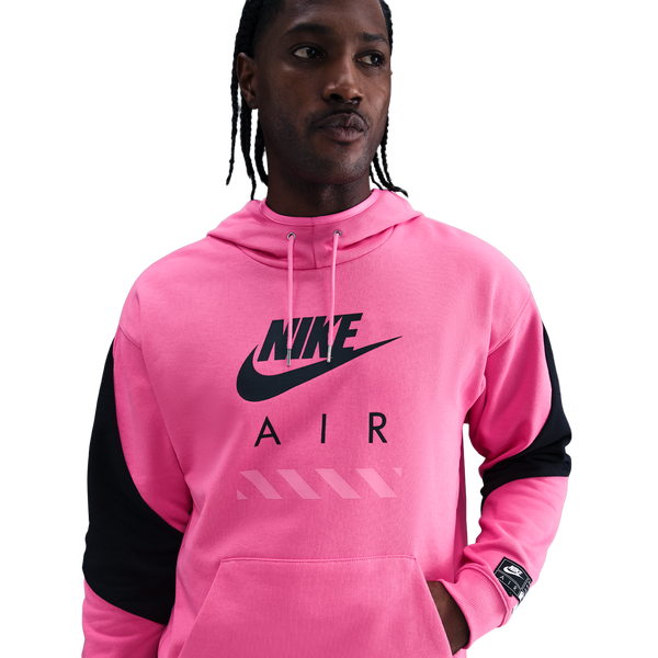 Nike Air Fleece Pullover Hoodie BFT - Men's - Pinksicle/Black/Black