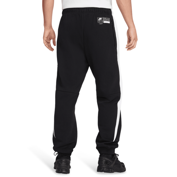 Nike Air Fleece Joggers - Men's - Black/Black/White - Image 2