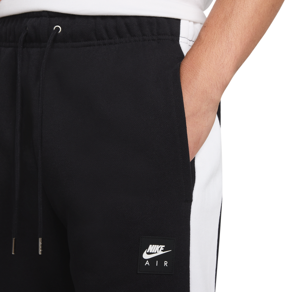 Nike Air Fleece Joggers - Men's - Black/Black/White - Image 3