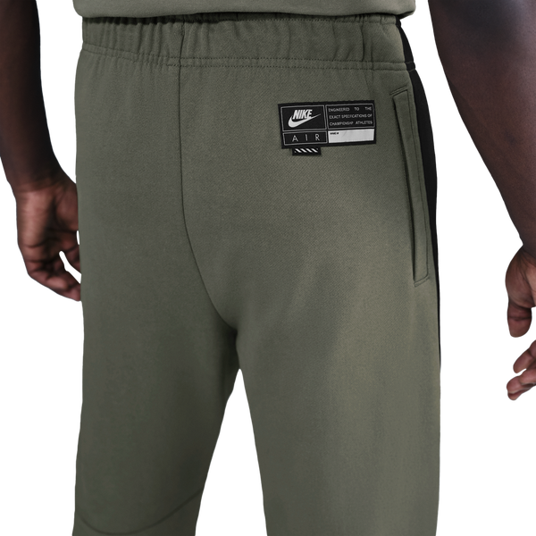 Nike Air Fleece Joggers - Men's - Black/Black/Light Army - Image 4