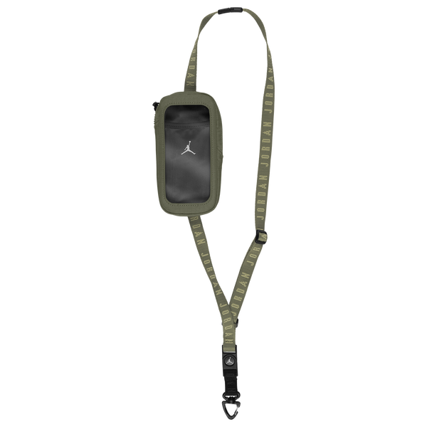 Jordan FLIGHT PHONE CROSSBODY - Men's - Medium Olive/Black/White
