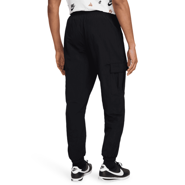 Nike Club Woven Cargo Pants - Men's - Black/White - Image 2
