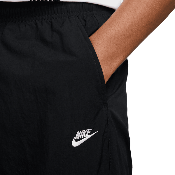 Nike Club Woven Cargo Pants - Men's - Black/White - Image 4