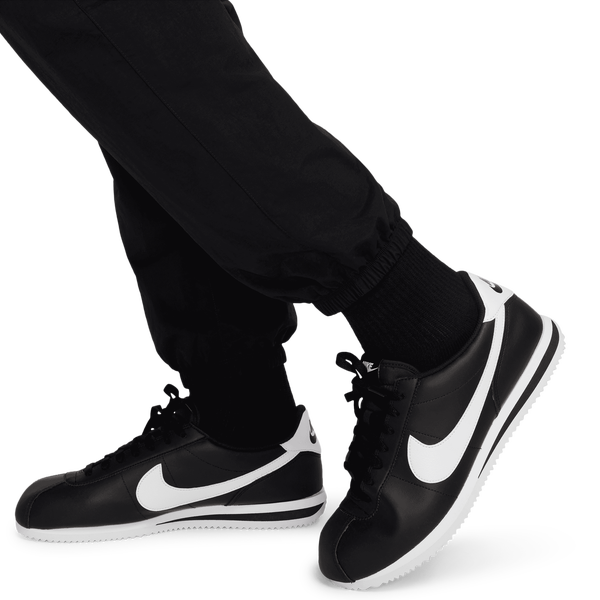 Nike Club Woven Cargo Pants - Men's - Black/White - Image 6