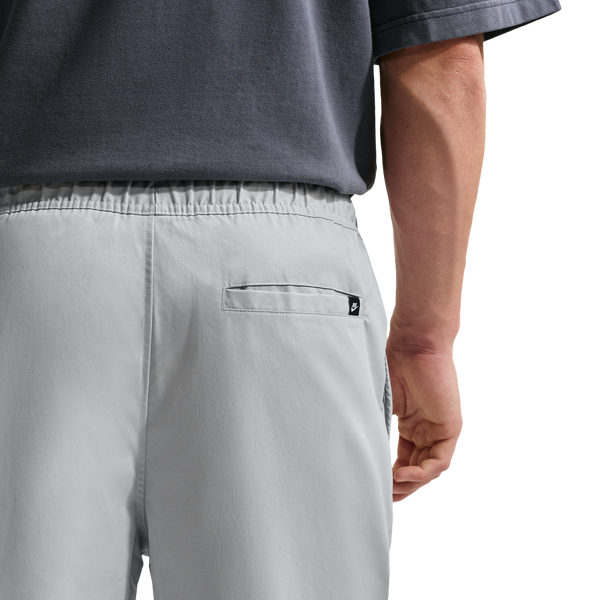 Nike Club Woven Tapered Pants - Men's - Lt Smoke Grey/White - Image 2
