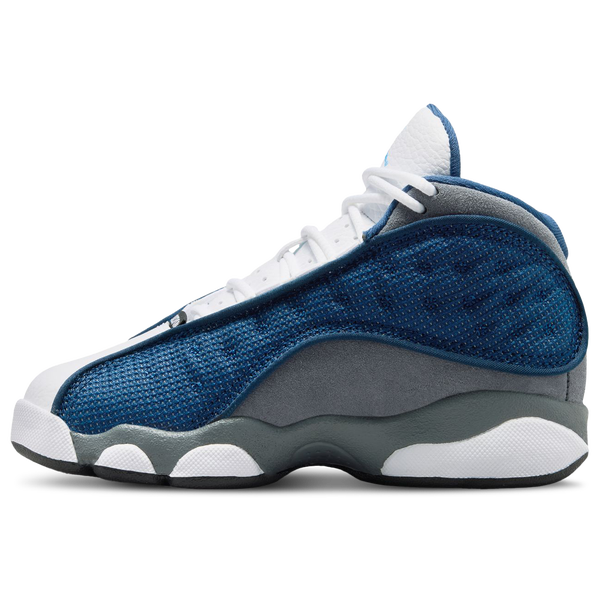 Jordan Retro 13 - Boys' Preschool - Grey/Navy/University Blue - Image 2