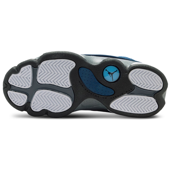 Jordan Retro 13 - Boys' Preschool - Grey/Navy/University Blue - Image 5