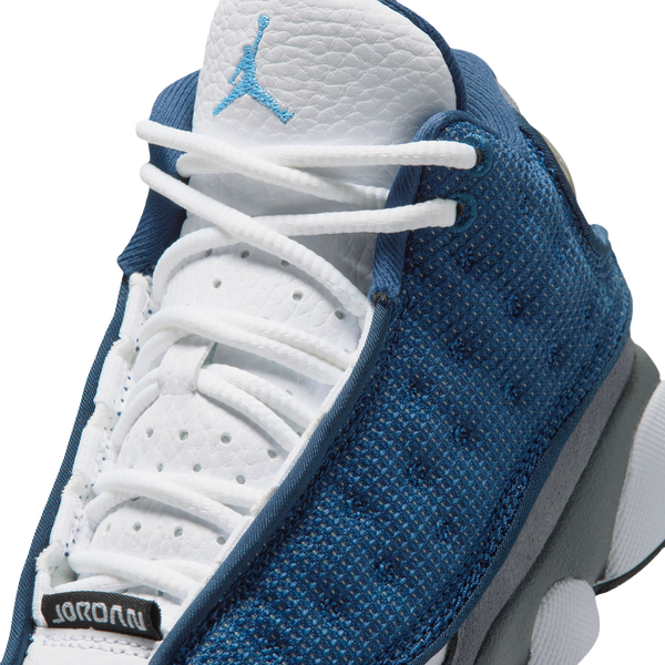 Jordan Retro 13 - Boys' Preschool - Grey/Navy/University Blue - Image 6