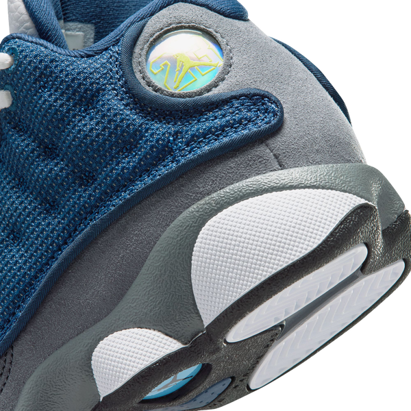 Jordan Retro 13 - Boys' Preschool - Grey/Navy/University Blue - Image 7
