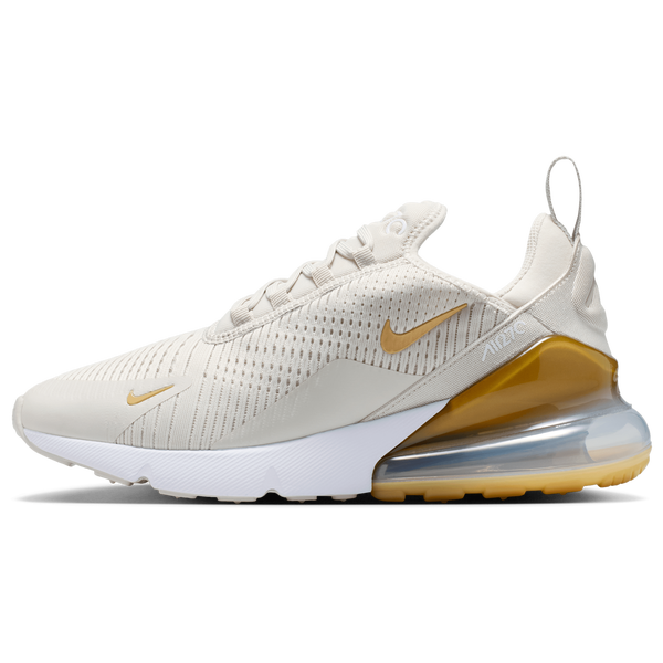 Nike Air Max 270 - Women's - White/Mtlc Gold/Lt Bone - Image 2