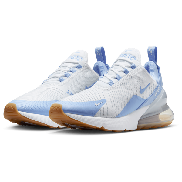 Nike Air Max 270 - Women's - Aluminum/White/Blue Tint - Image 6