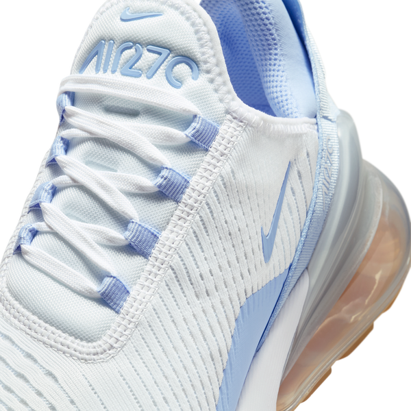 Nike Air Max 270 - Women's - Aluminum/White/Blue Tint - Image 7
