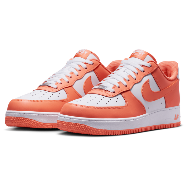Nike Air Force 1 Low '07 - Men's - White/White/Orange Frost - Image 6
