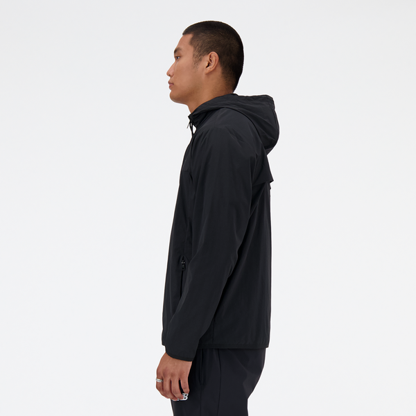New Balance Athletics Woven Jacket - Men's - Black/White - Image 3
