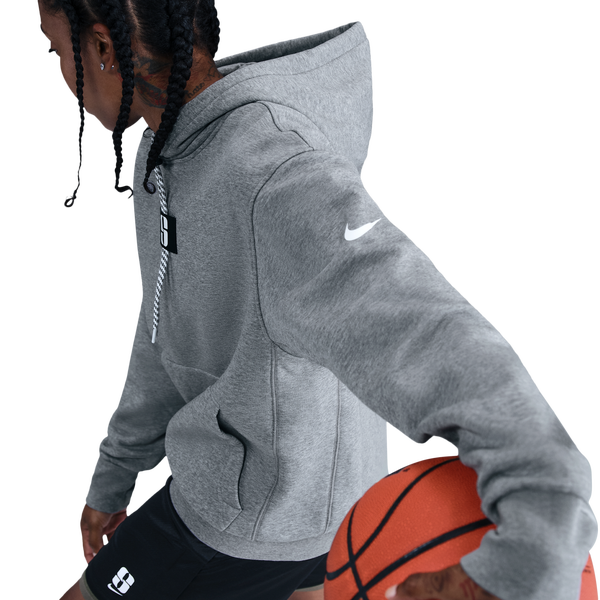 Nike Sabrina Hoodie - Women's - Carbon Heather/Black - Image 2