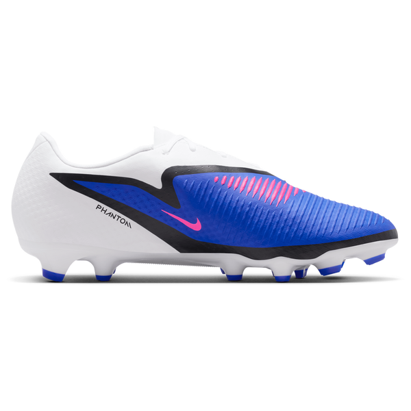 Nike Phantom 6 Low Academy FG/MG - Men's - White/Racer Blue/Pink Blast