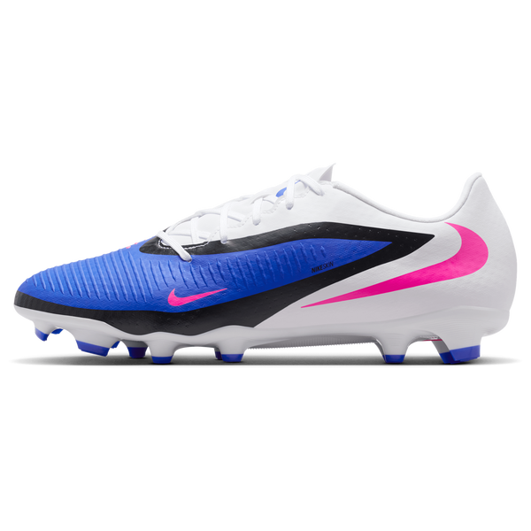 Nike Phantom 6 Low Academy FG/MG - Men's - White/Racer Blue/Pink Blast - Image 2