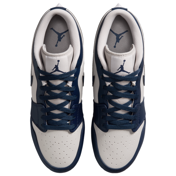 Jordan 1 Low TD - Men's - Wolf Grey/College Navy/White - Image 4