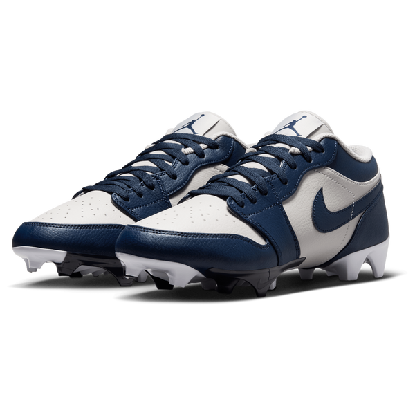 Jordan 1 Low TD - Men's - Wolf Grey/College Navy/White - Image 6